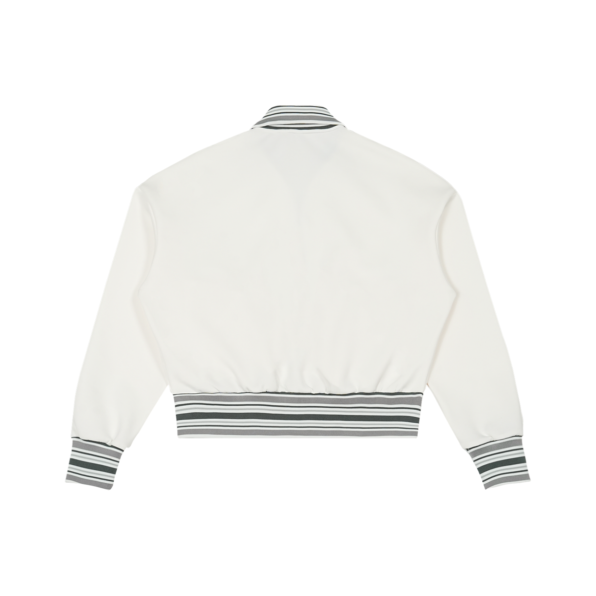 Permission Granted (Permis Accorde) " Crowned" Striped Rib Collar Zip Jacket