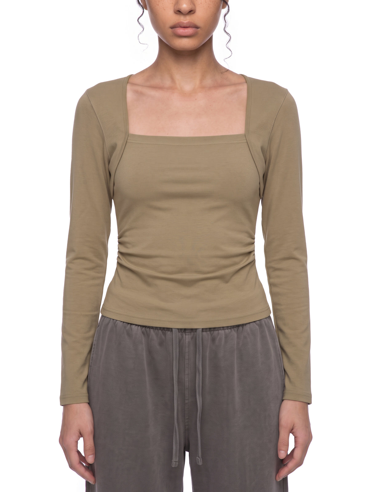 Permission Granted (Permis Accorde) Women's Ruched Long Sleeve T-Shirt