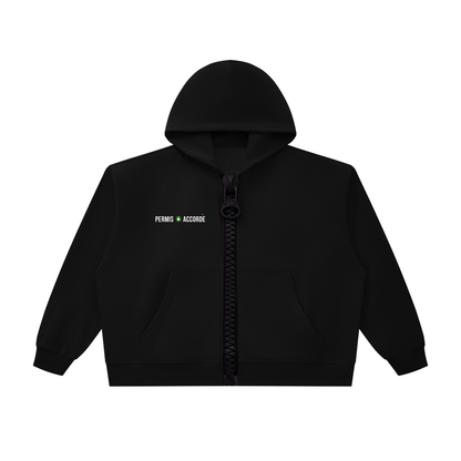 Permission Granted (Permis Accorde) "DO IT" Unisex Oversized Chunky-Zip Boxy Hoodie