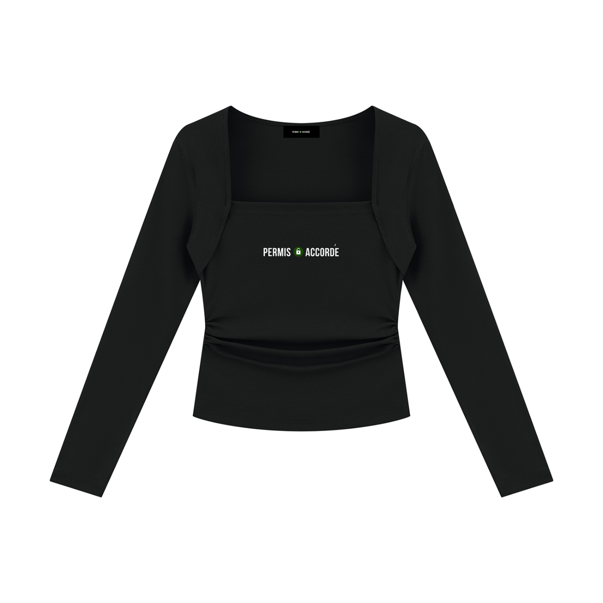 Permission Granted (Permis Accorde) Women's Ruched Long Sleeve T-Shirt