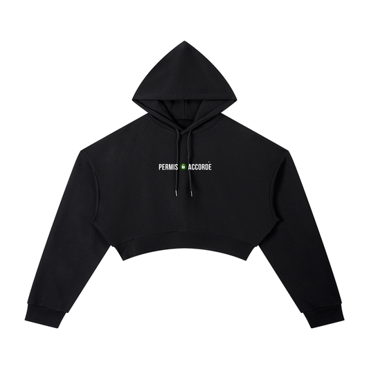 Permission Granted (Permis Accorde) Women's Essential Cropped Hoodie