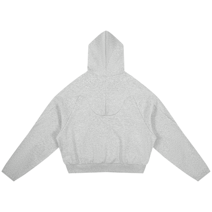 Permission Granted (Permis Accorde) Curved Panel Raglan Hoodie