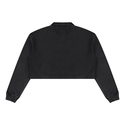Permission Granted (Permis Accorde) Women’s Vintage Wash Crop Sweatshirt