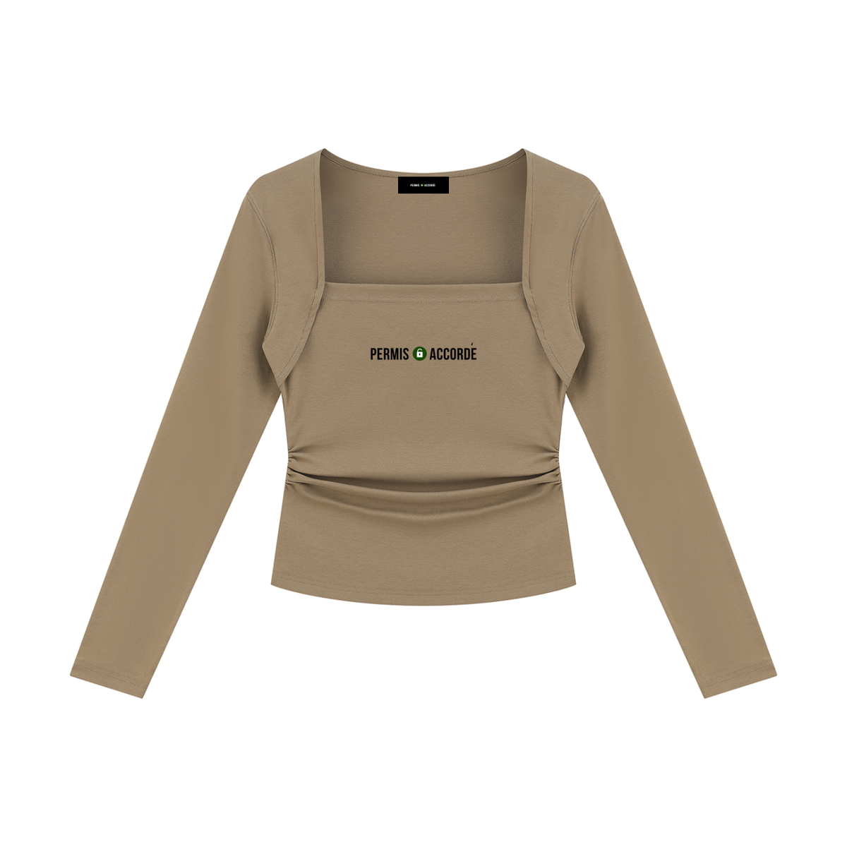 Permission Granted (Permis Accorde) Women's Ruched Long Sleeve T-Shirt