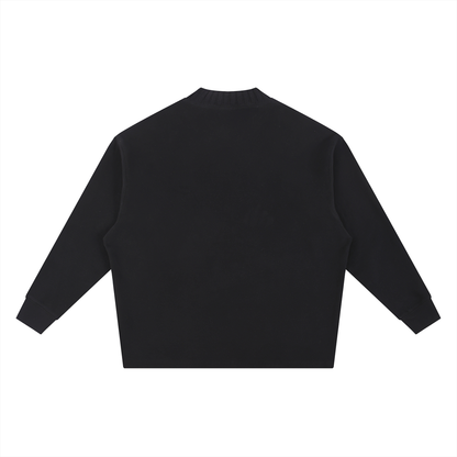 Permission Granted (Permis Accorde) Knitted Round Neck Oversize Sweatshirt