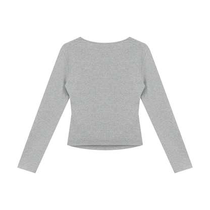 Permission Granted (Permis Accorde) Women's Ruched Long Sleeve T-Shirt