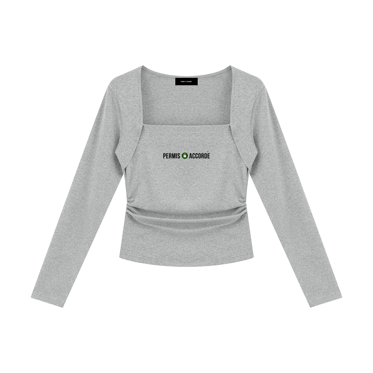 Permission Granted (Permis Accorde) Women's Ruched Long Sleeve T-Shirt