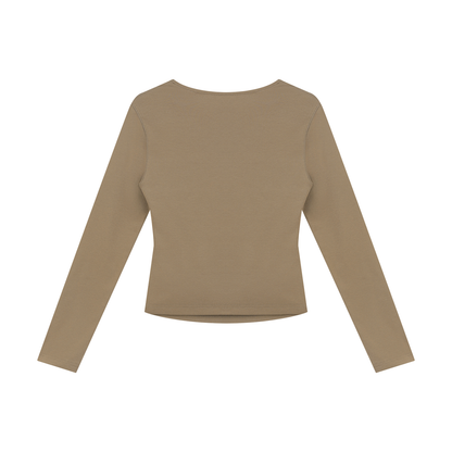 Permission Granted (Permis Accorde) Women's Ruched Long Sleeve T-Shirt