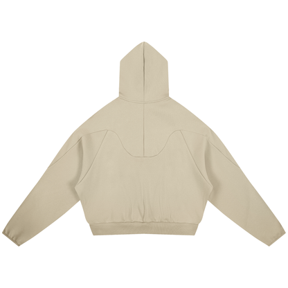 Permission Granted (Permis Accorde) Curved Panel Raglan Hoodie