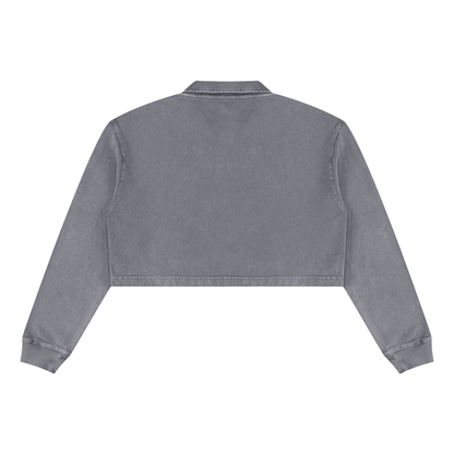 Permission Granted (Permis Accorde) Women’s Vintage Wash Crop Sweatshirt