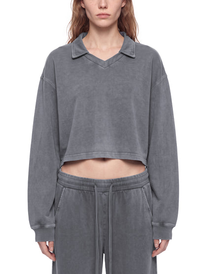 Permission Granted (Permis Accorde) Women’s Vintage Wash Crop Sweatshirt